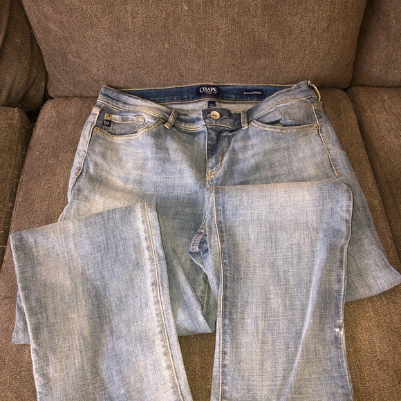 Chaps Women's Denim Straight Leg Jeans - Picture 1 of 4